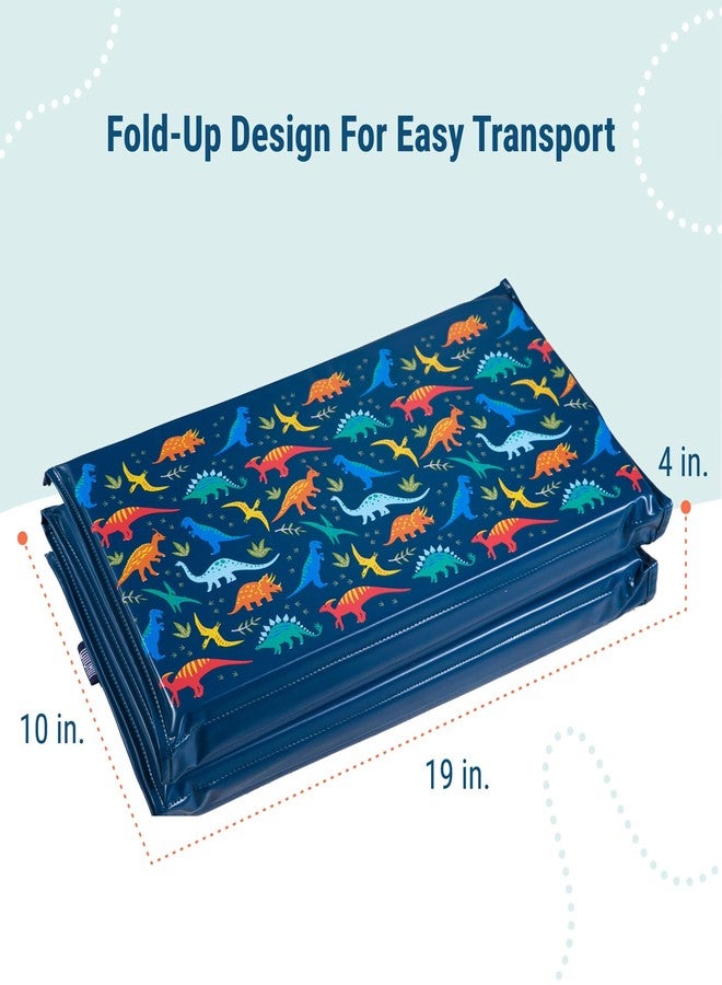 Wildkin Kids Vinyl Nap Mat – Foldable, Durable Rest Mat for Daycare & Preschool - Jurassic Dinosaurs - Image 4